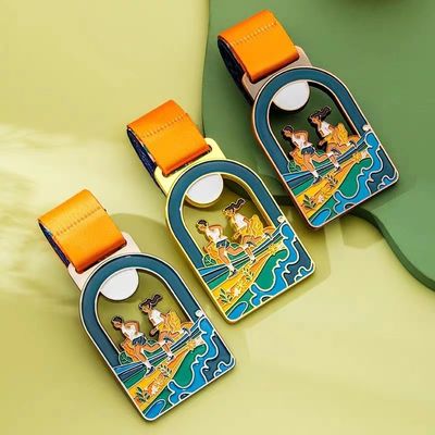 Custom Zinc Alloy Sports Award Medals in 2.25 Inch 2.5 Inch and 3 Inch Sizes for Swimming Club and Ocean Theme Events
