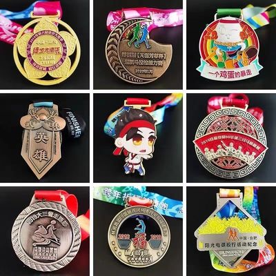 Buy Custom Zinc Alloy Sports Medal with Die Cast 3D Design and Gold Plated Finish online manufacture