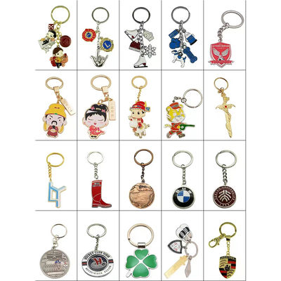 Buy Sandblast Backside Custom Logo Personalized Keychain 1.25inch - 2inch Promotional Keychain online manufacture