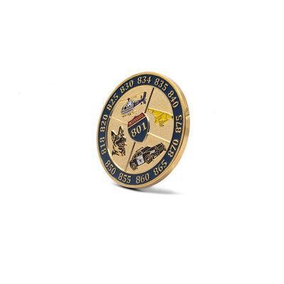 Buy Custom 2 Inch Brass Commemorative Coin with Soft Enamel for USA Navy Challenge Collectible online manufacture
