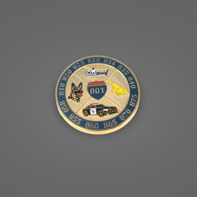 Buy Custom Zinc Alloy Commemorative Coin with Gold Plating and Customized Design for Souvenirs and Challenges online manufacture