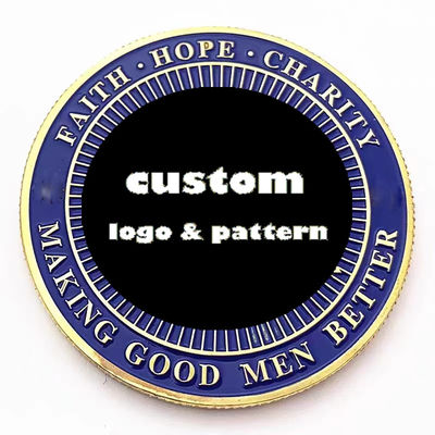 Buy Custom Logo Soft Enamel Challenge Coin in Zinc Alloy for Commemorative Collections online manufacture