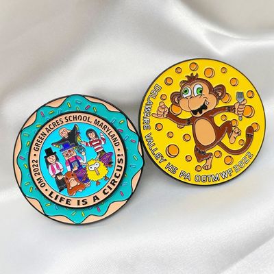 Buy Custom UV Printing Gold Plated Hard Enamel Lapel Pin Metal Badge with Logo online manufacture