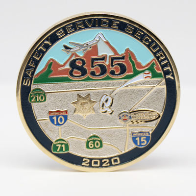 Custom Metal Challenge Coins Gold Plated Souvenir Collectible