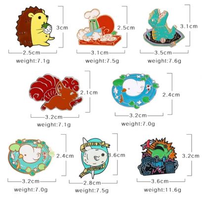 Buy Gold Plated Custom Size Soft Enamel Lapel Pin Metal Badge for Promotional Gifts online manufacture