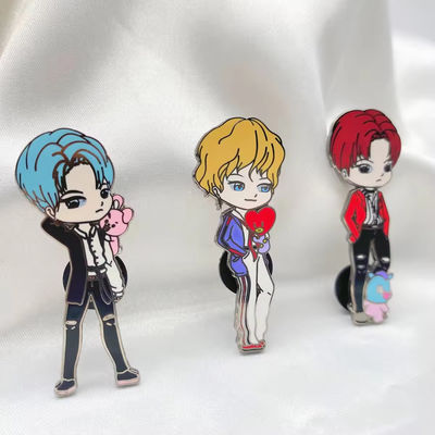 Plated Metal Crafts Customized Hard Enamel Lapel Pin Business Gifts Metal Logo Design Pins For Clothes