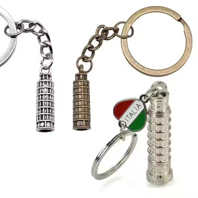Custom 3D Logo Metal Keychain with Soft Hard Enamel