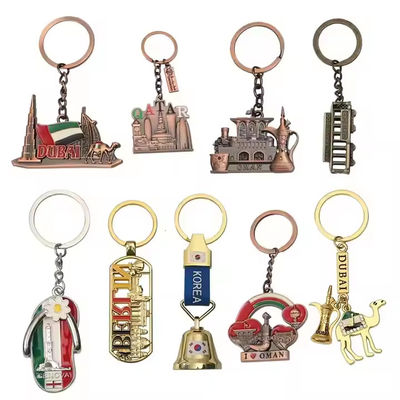 Custom 3D Logo Metal Keychain with Soft Hard Enamel