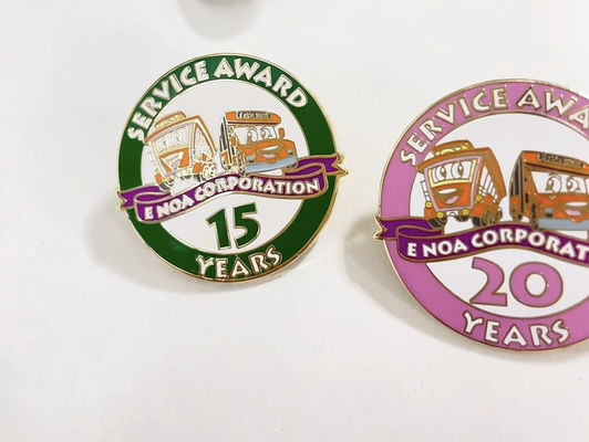 Buy Custom Hard Enamel Lapel Pin with 1.5mm Thickness and Butterfly Clutch for Business Gifts online manufacture