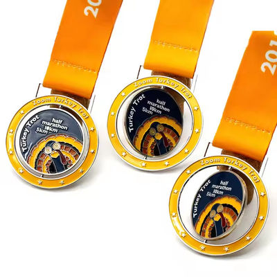 Wholesale High Quality Design Your Own Blank Zinc Alloy 3D Gold Award Running Medal Custom Sport Metal Medal