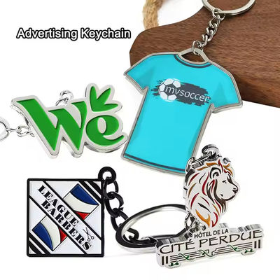 Keychain China Supplier Wholesale Custom Shape Souvenir Custom Made Enamel Round Shapesd Metal Keychain