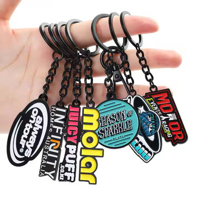 Keychain China Supplier Wholesale Custom Shape Souvenir Custom Made Enamel Round Shapesd Metal Keychain