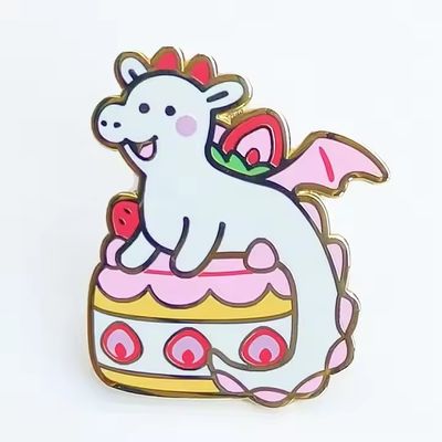 Buy Custom Logo Hard Enamel Glitter Pearl Lapel Pin Metal Badge for Kpop Anime Fashion online manufacture