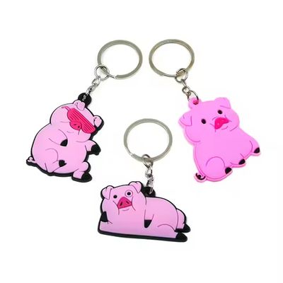 Wholesale Motorbikes Cartoon Animals Custom Rubber 2D Soft Pvc Design Keychain Customized Anime Keychain Key Chain Via DHL/Fedex