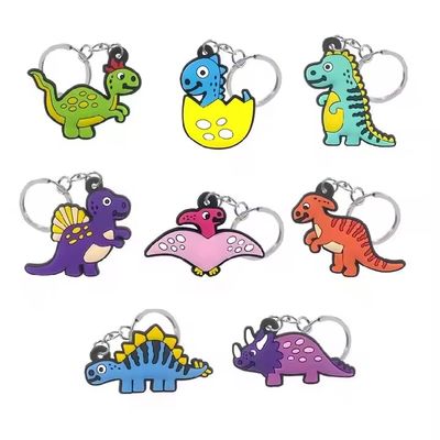 Wholesale Motorbikes Cartoon Animals Custom Rubber 2D Soft Pvc Design Keychain Customized Anime Keychain Key Chain Via DHL/Fedex
