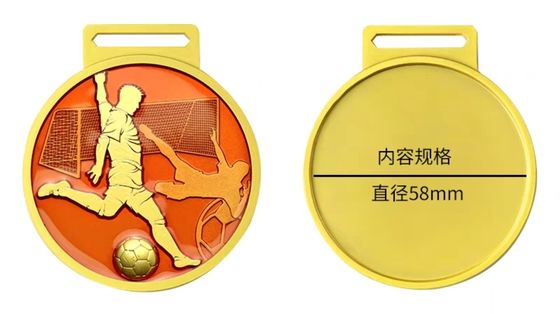 High quality Wholesale 3D Gold Award Marathon Running Sport Medal Customized Zinc Alloy UV Printed Silver Economical Custom Medals