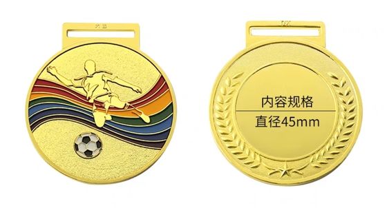 High quality Wholesale 3D Gold Award Marathon Running Sport Medal Customized Zinc Alloy UV Printed Silver Economical Custom Medals