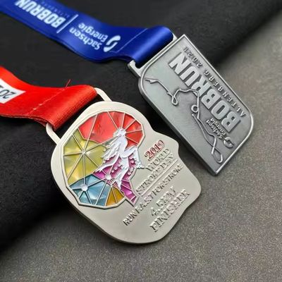 Custom Happy Easter Day Medal Easter Medal Zinc Alloy Rabbit Medal With Your Design and Ribbon
