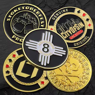 Gold Plated Coin Collectible Art Collection Gift Physical Commemorative Metal Crafts   Pattern