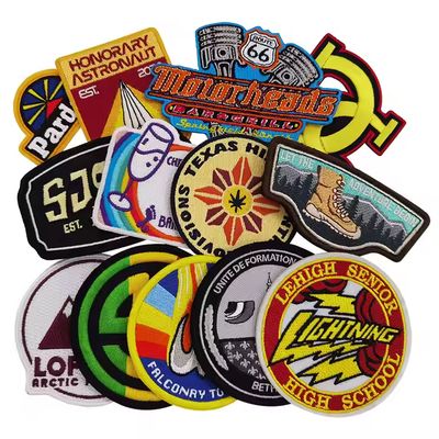 Hot Selling Custom 100% Embroidered Embroidery Patches Sew Iron on for Clothing