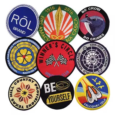 Hot Selling Custom 100% Embroidered Embroidery Patches Sew Iron on for Clothing