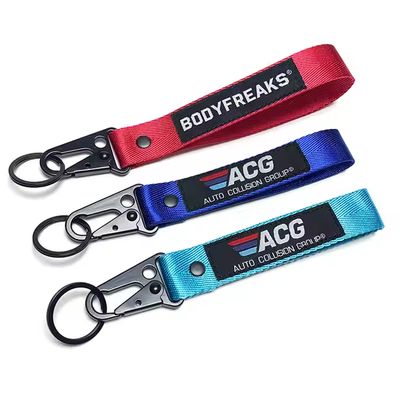Customized Key Lanyard Nylon Personalized Creative Car Keyring Lanyard Polyester Keychain Motorcycle Keychain