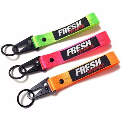 Customized Key Lanyard Nylon Personalized Creative Car Keyring Lanyard Polyester Keychain Motorcycle Keychain