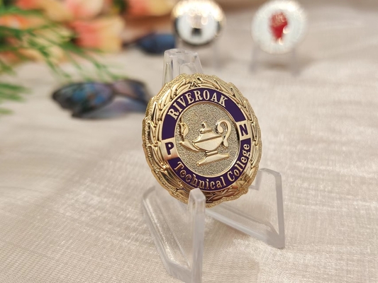 Double Sided Custom Coin with Letterpress Printing and Antique Bronze Finish for Motorcycle Clubs and Collectors