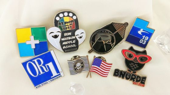 Custom Lapel Pin with Personalized Design Iron Material and Silver Plating for Gifts