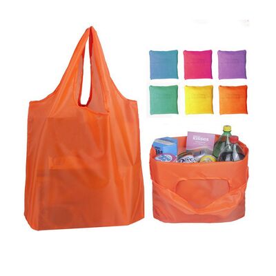 buy Wholesale Polyester Foldable Shopping Bag - Lightweight Reusable Grocery Bag Custom Logo for Supermarket online manufacture