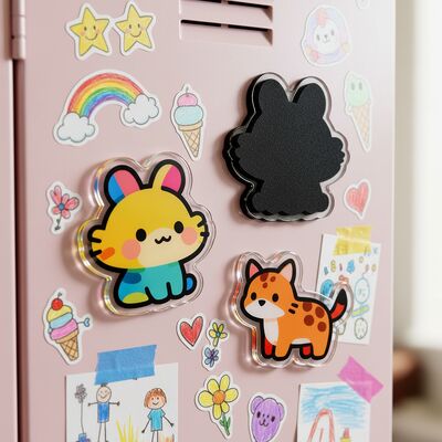 buy Custom logo Souvenir Fridge Magnet Acrylic Refrigerator Magnet Stickers Cartoon Anime Design Acrylic Magnet online manufacture