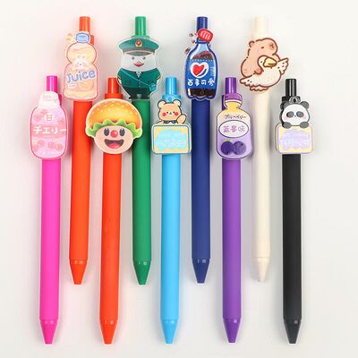 Buy Creative DIY Personalized Cartoon Anime Acrylic Gel Pen Unique Patch Design Rubber Metal Signature Pen for Promotions online manufacture