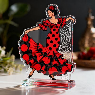 Buy Custom Double-sided Acrylic Stand Transparent Rotating Plaque Clear Acrylic Standee Humanoid Character Desktop Ornament Gif online manufacture