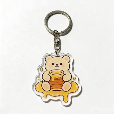 Buy Custom DIY Acrylic Keychain – Glitter Epoxy Fill, Transparent Cute Cartoon & Anime Pendant Design online manufacture