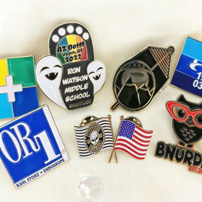 Buy Custom Lapel Pin with Personalized Design Iron Material and Silver Plating for Gifts online manufacture