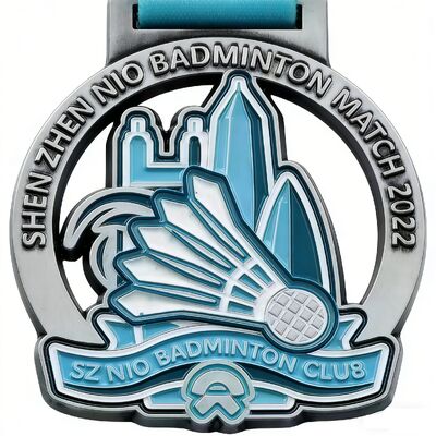 Buy Custom Badminton Shape Medals – Gold/Silver/Copper Zinc Alloy with Your Logo for Championship Races online manufacture