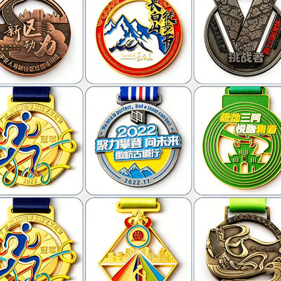 Buy Wholesale Custom 3D Gold Zinc Alloy Medals – Design Your Own for Marathon, Running & Sport Awards online manufacture