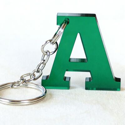 Buy Custom Acrylic Keychains Plastic Alphabet Letter Key Ring Acrylic Charms Bag Pendant online manufacture