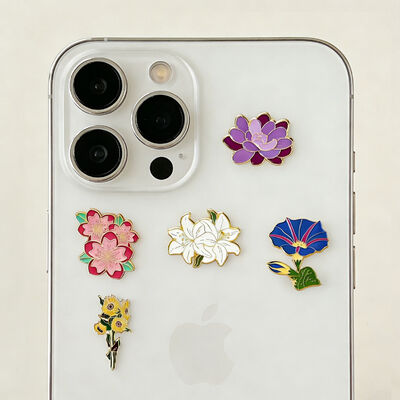 Buy Custom 3D Design Pink Color High-Quality Material Enamel Pin Badge for Phone Decoration online manufacture