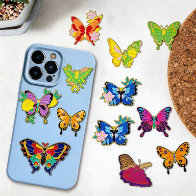 Buy Custom Metal Phone Sticker for Women – Brooch Style with 3M Adhesive – UAE, Saudi, Kuwait, Oman, Bahrain online manufacture