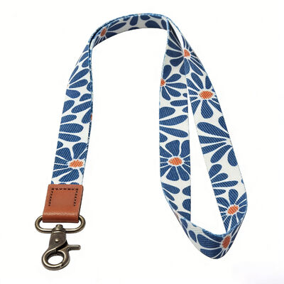 Buy Custom logo silkscreen printed polyester lanyard neck straps perfect for keychains. online manufacture