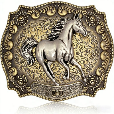 Buy Custom belt buckle in zinc alloy with custom logo and 3.5 inch size offers personalized style. online manufacture