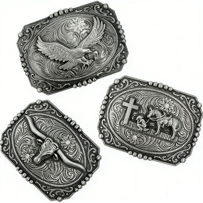 Buy Custom zinc alloy belt buckle with eco-friendly finish and personalized logo for all. online manufacture