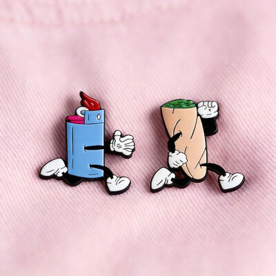 Buy Custom silk screen printed metal lapel pins wholesale for clothing, accessories and logo branding online manufacture