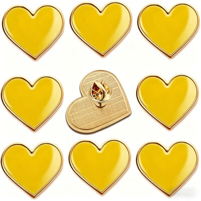 Buy Custom enamel lapel pins wholesale with gold plating and cute design are metal emblems from a badge maker. online manufacture