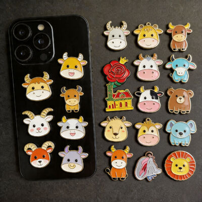 Buy Custom Arabic engraved soft enamel stickers and city badges for phone decor and cultural gifts. online manufacture