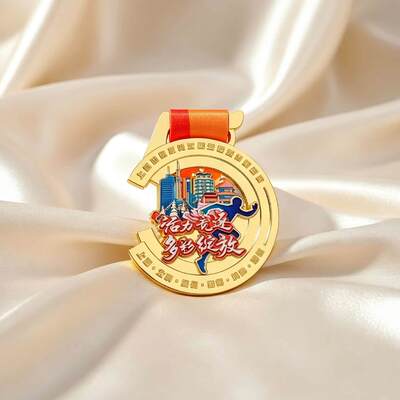 Buy Sports Medals Custom Zinc Alloy For Games Gymnastics Running Swimming Hiking Wholesale online manufacture