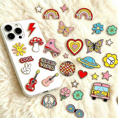 Buy Custom Engraved Soft Enamel Metal Sticker with Zinc Alloy for Phone Occasions online manufacture