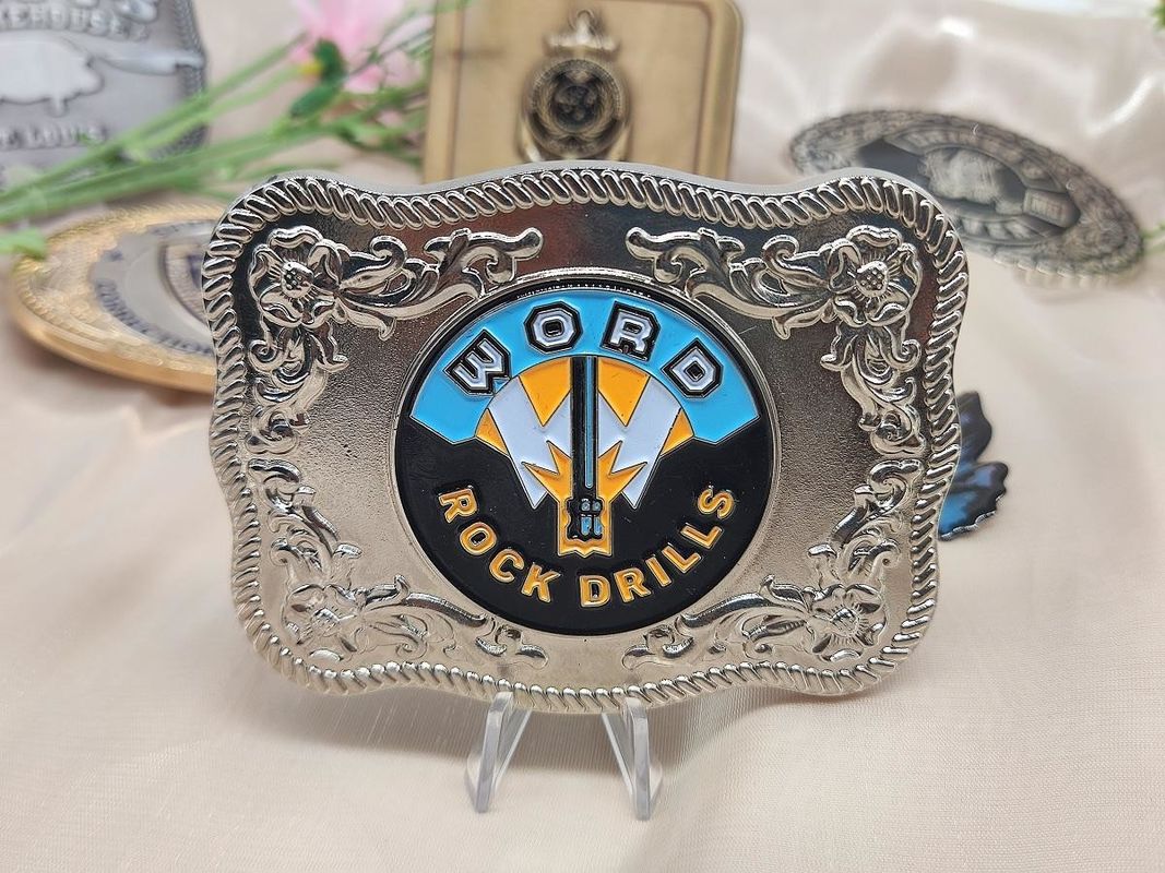 Customizable Personalized Belt Buckle Unique Pattern Button Ribbon Three-gear Adjustment Tri Glide Slides Buckle for Coat Belt