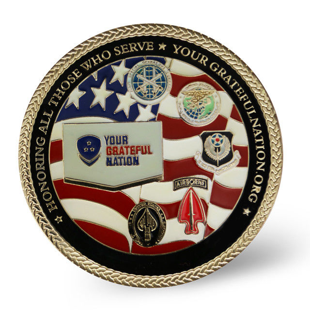 2D Laser Engraved Brass Custom Coins with Logo